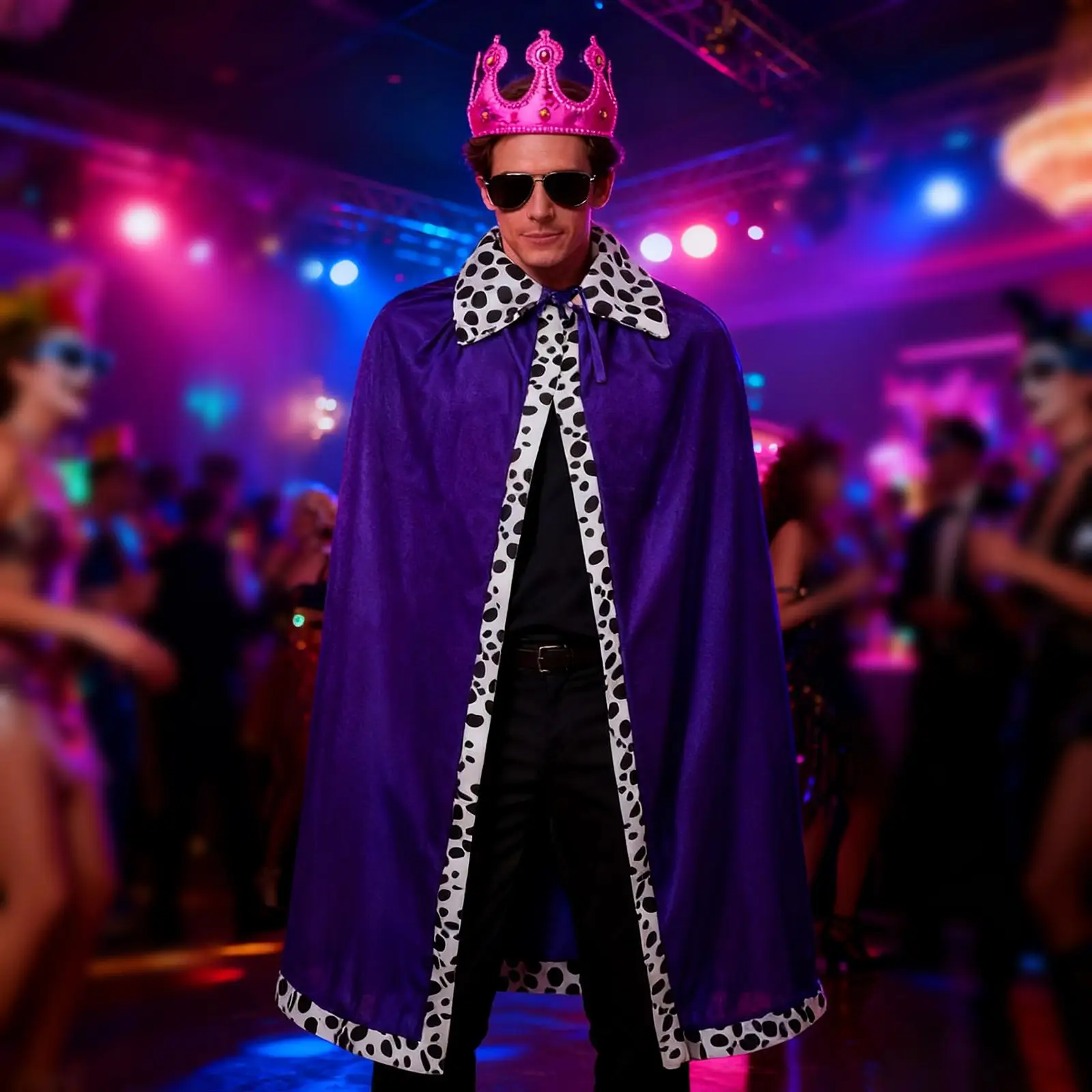 إكسسوارات كينج كوستيوم كيب وتاج للحفلات ذات الطابع المريح #4