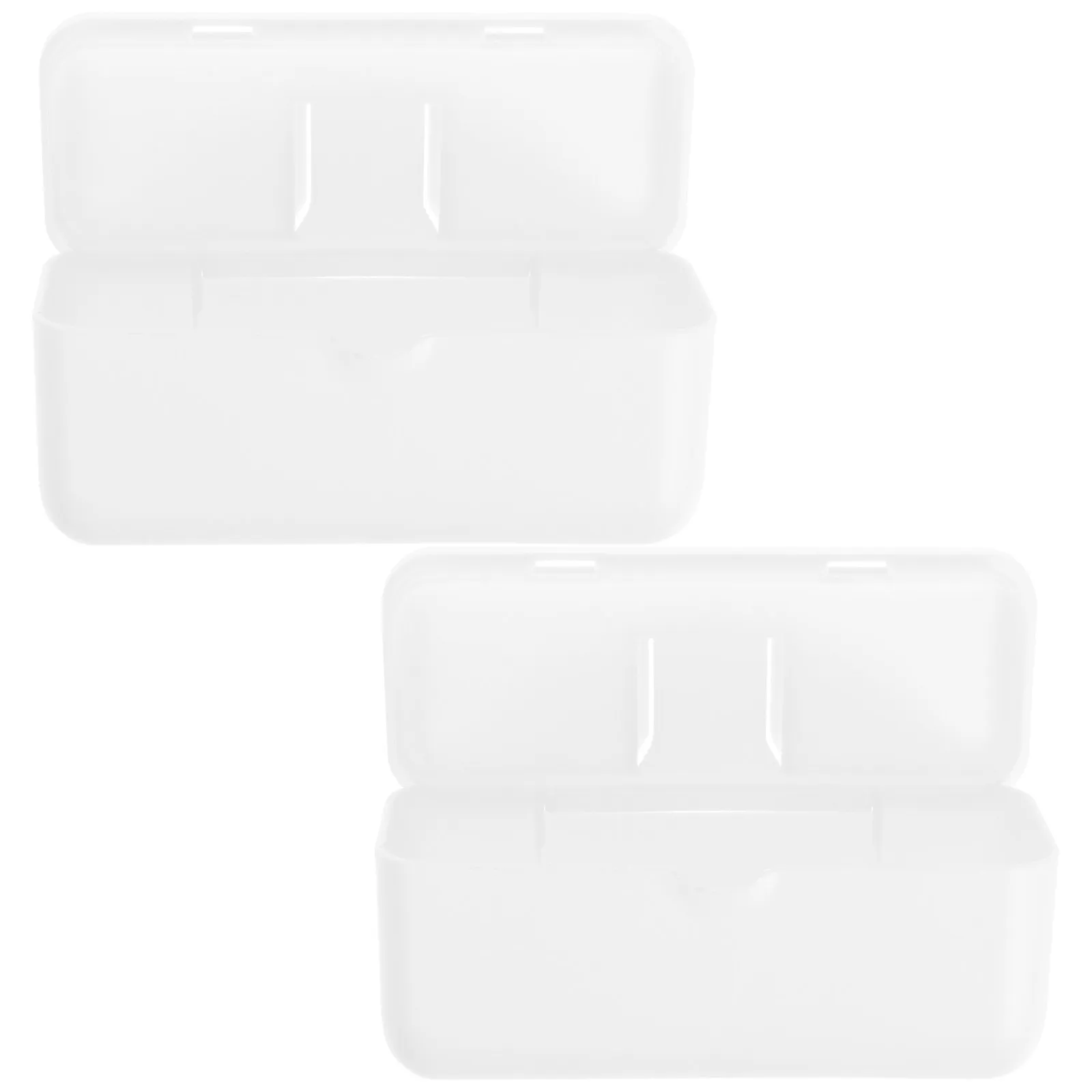 2Pcs Wall-Mounted Trash Bag Container Plastic Storage Box Easy Install Garbage Bag Dispenser for Bathroom Kitchen Home Use