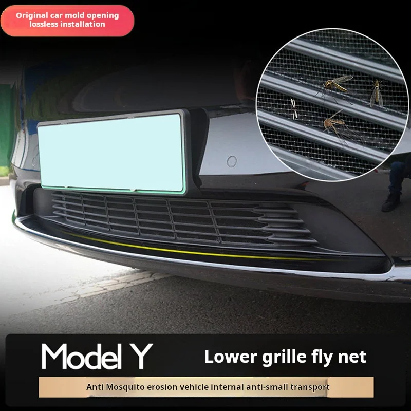 

For Teslamodely Fly Net air inlet protection modification ya accessories radiator grille of car Machine Cover