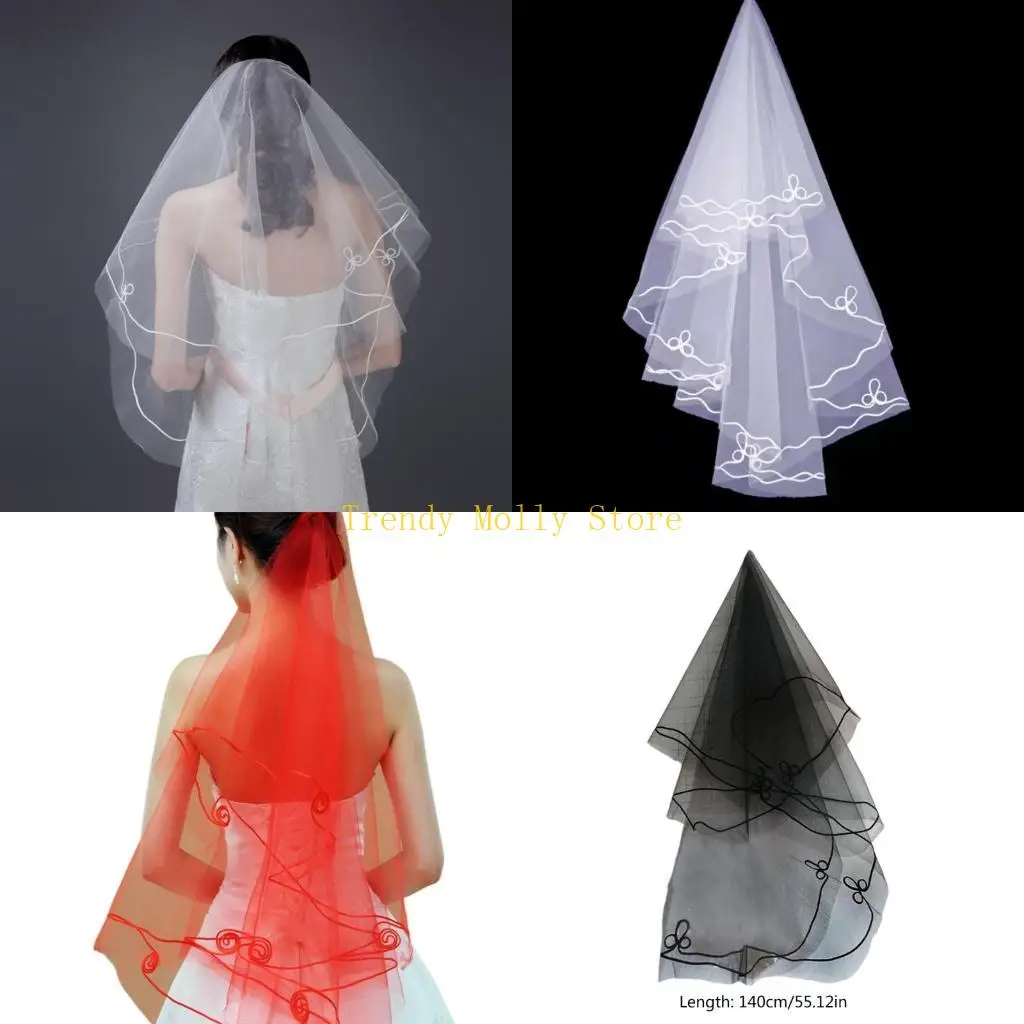 

N5KB Bridal Veil Hedpeeces Двухслойная регистрация завеса длинная талера