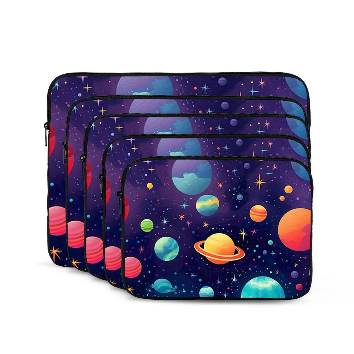 Solar System Space Planets Universe Notebook Laptop Bag Case Pouch Notebook Sleeve Cover Bag Tablet Shockproof Case Bag