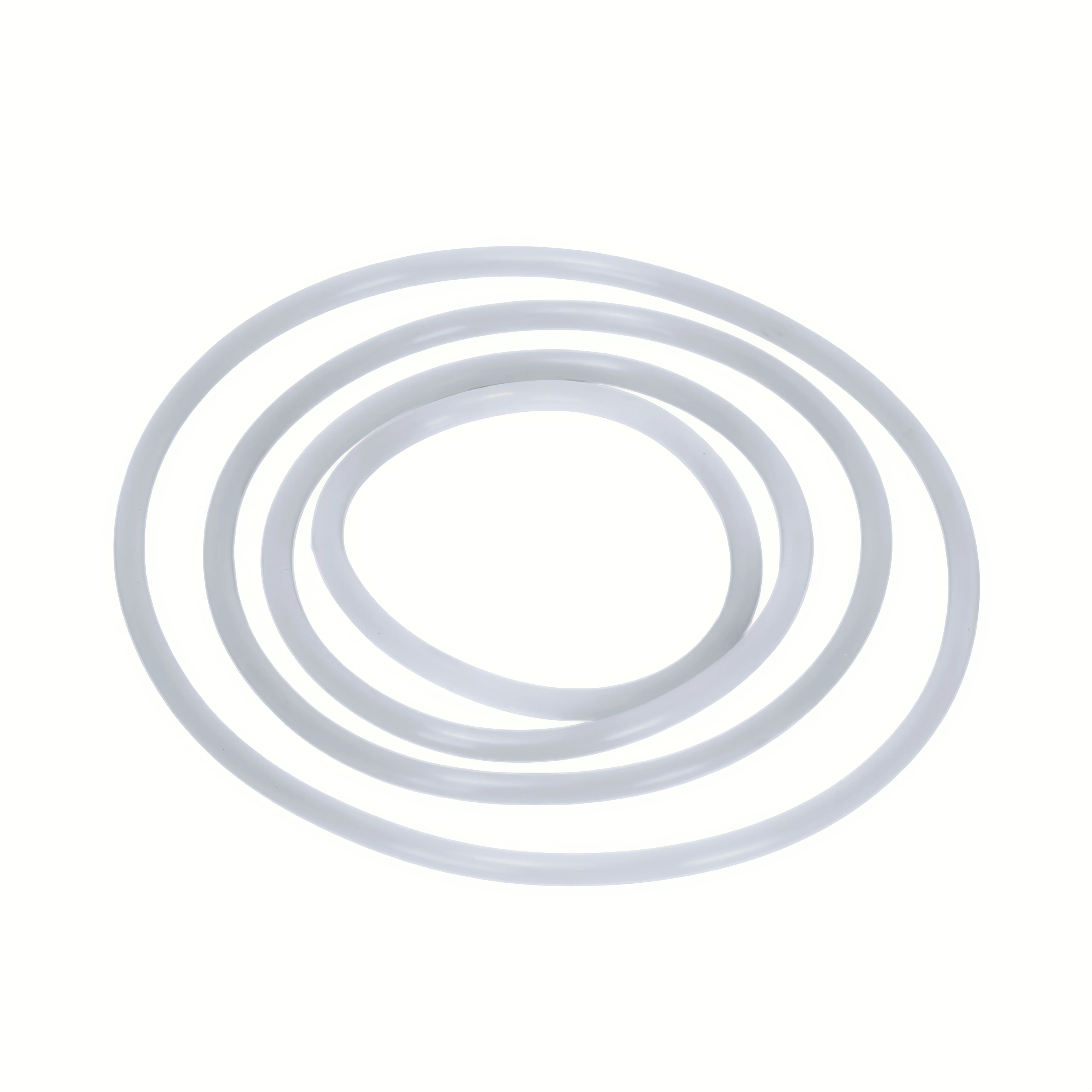 Ruimou 4Pcs White Singing Bowl Rubber O-Rings (75mm 95mm 115mm 145mm) Non-Slip Instrument Cushion Pads For Crystal Sound Bowls