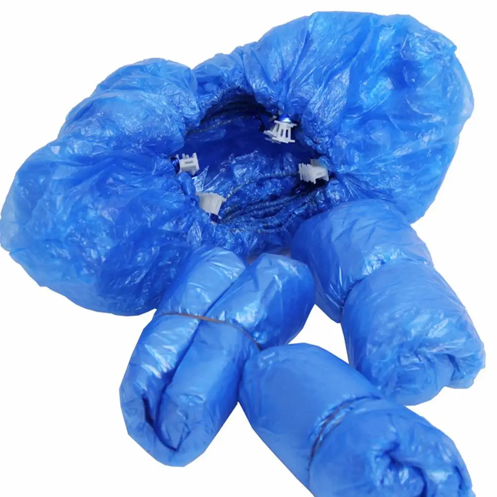 

100 Pcs Disposable Plastic Shoe Covers Dustproof Antislip Protector for Home Factory Dust Free Plant Shoe Cover Machine Shoes