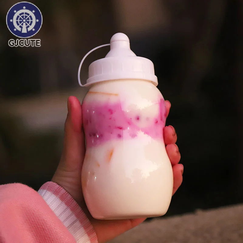 400/500ml Creative Adult Pacifier Water Bottle Lovely Feeding Bottle Portable Kids Student Drinking Bottles