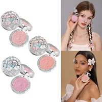 Flower Knows Rubor Polvo Compacto Cisne Ballet Vegano Mate Natural Duradero Con Relieve Terciopelo Bruma Maquillaje Sensible