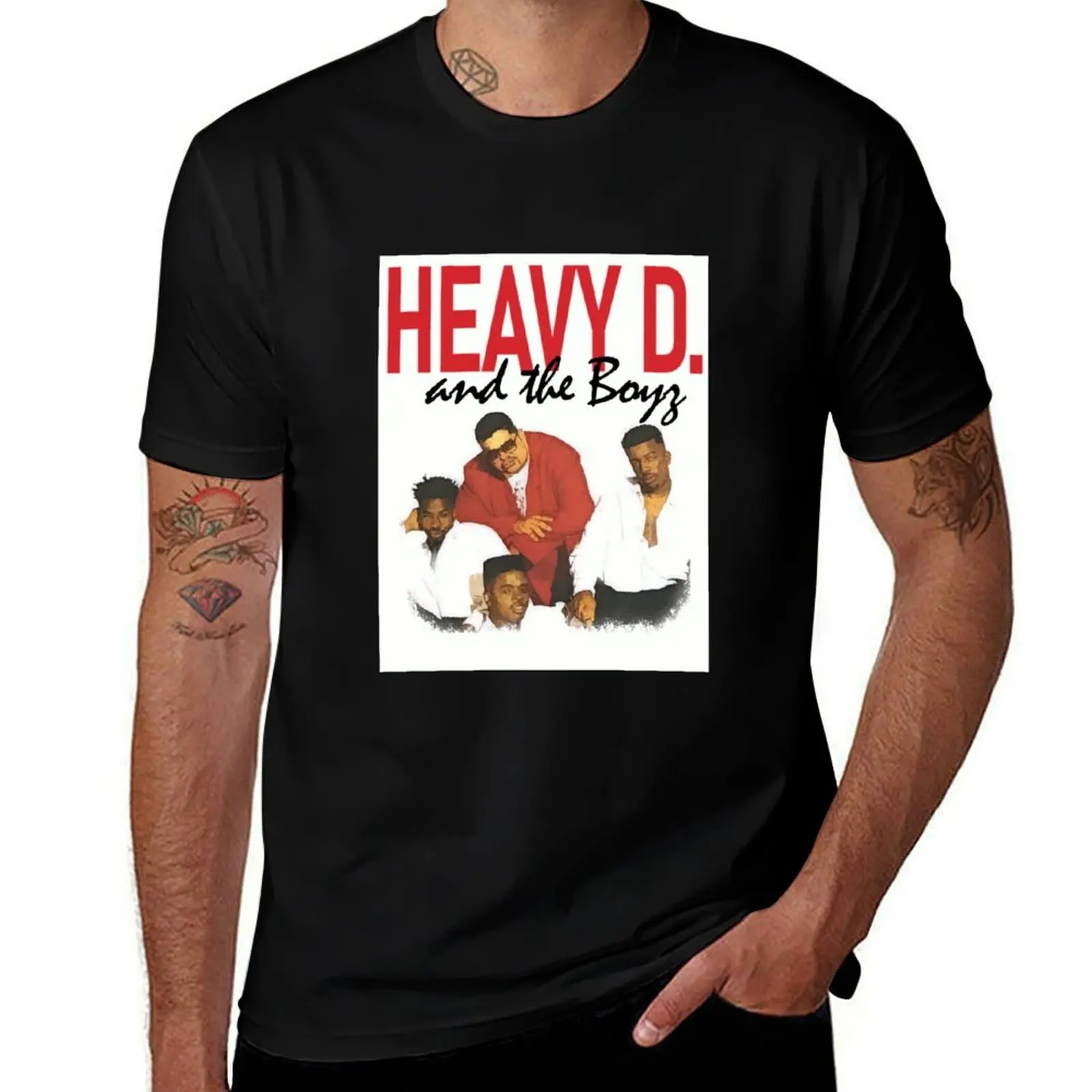 

Heavy D and the Boyz Vintage Hip Hop Reprint T-Shirt man tshirt t shirts designer t shirt men 100% cotton luxury brand T-Shirt