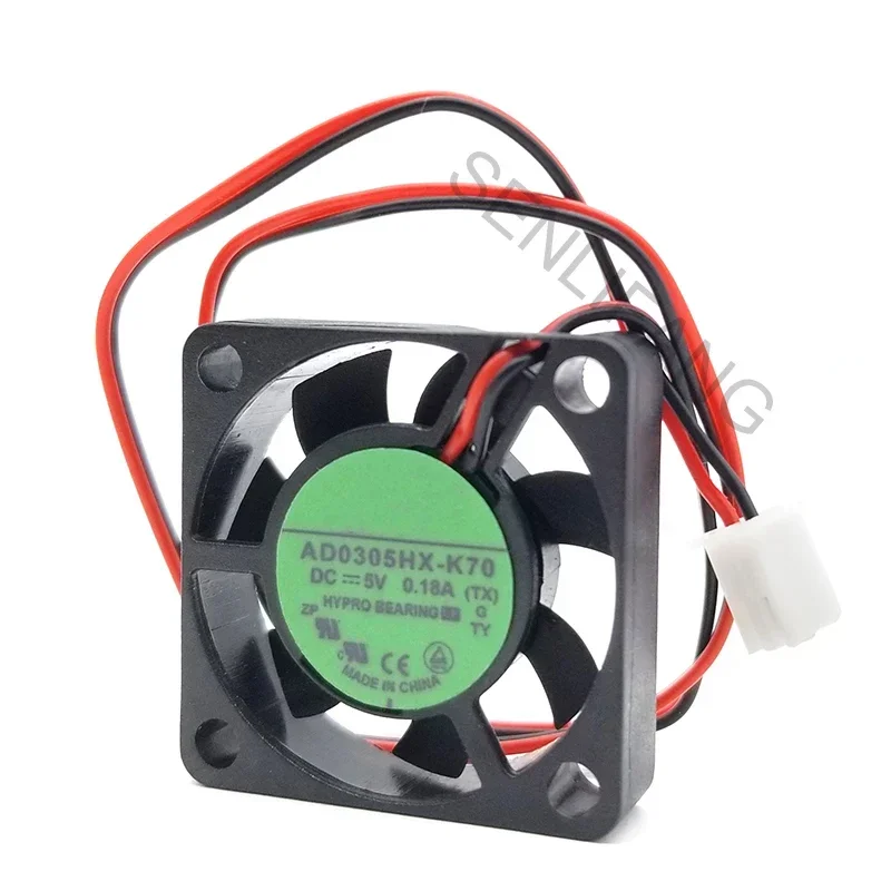 

3pcs New for AD0305HX-K70 3006 3cm 30x30x6mm 30mm fan 5V 0.18A 3cm large air volume micro USB cooling fan