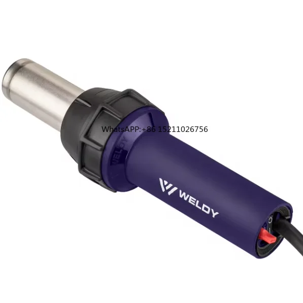 Powerful Weldy heat gun with 3400 W heating power for various plastic shrinking applications Suitable for industrial use