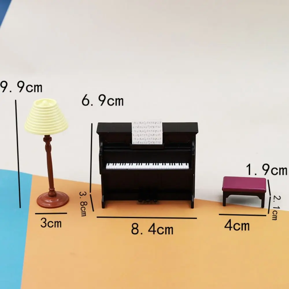 Nieuwe Mini Poppenhuis Meubels Plastic Multistyles Keuken Speelset Miniatuur Eettafel Slaapkamer