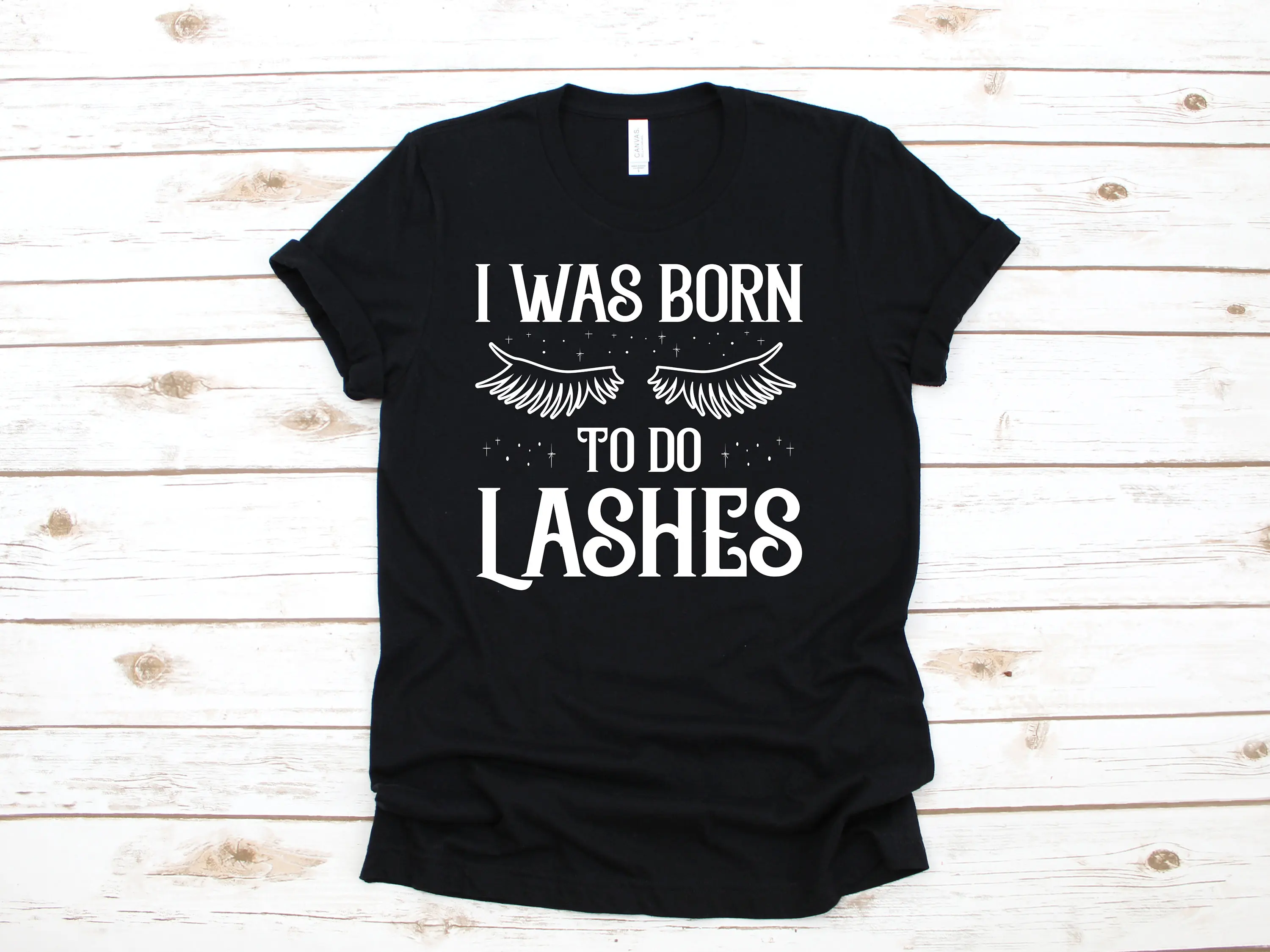 Born To Do Lashes T Shirt Eyelashes Beautician SweaT Long Sleeve Kids Apparel