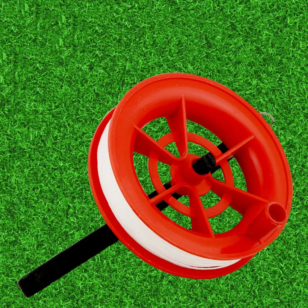 100M Flying Kite Line Kite Line Winder Grip Wheel Plastic White Line Board 11CM Diameter Flying Kites Line Cord Tools