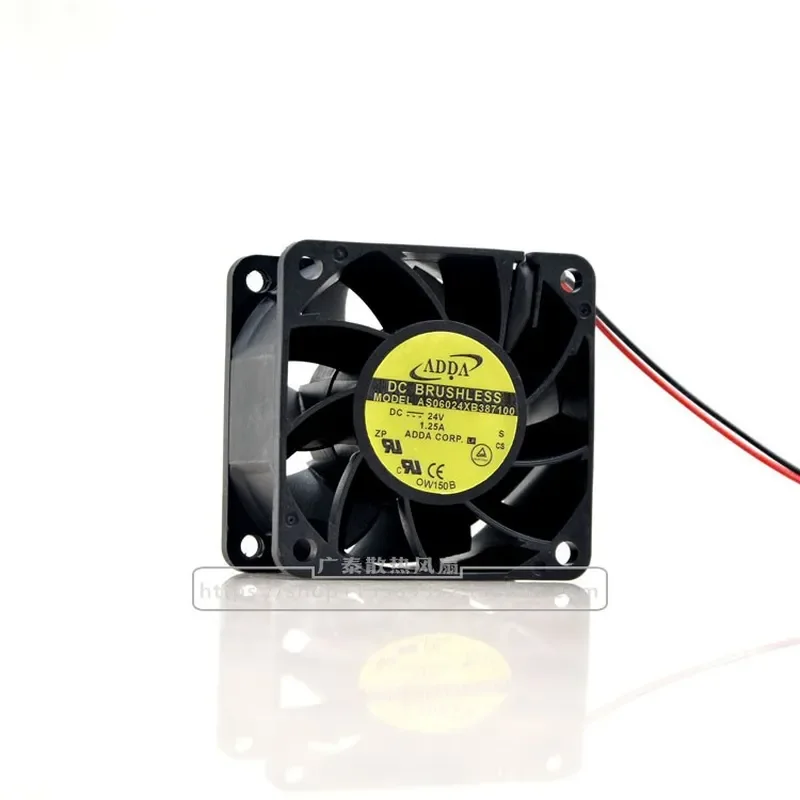 for Xiexi ADDA AS06025XB387100 6038 Cooling Fan 24V 1.25A Large Air Volume High Speed Violent Heat Dissipation Blower