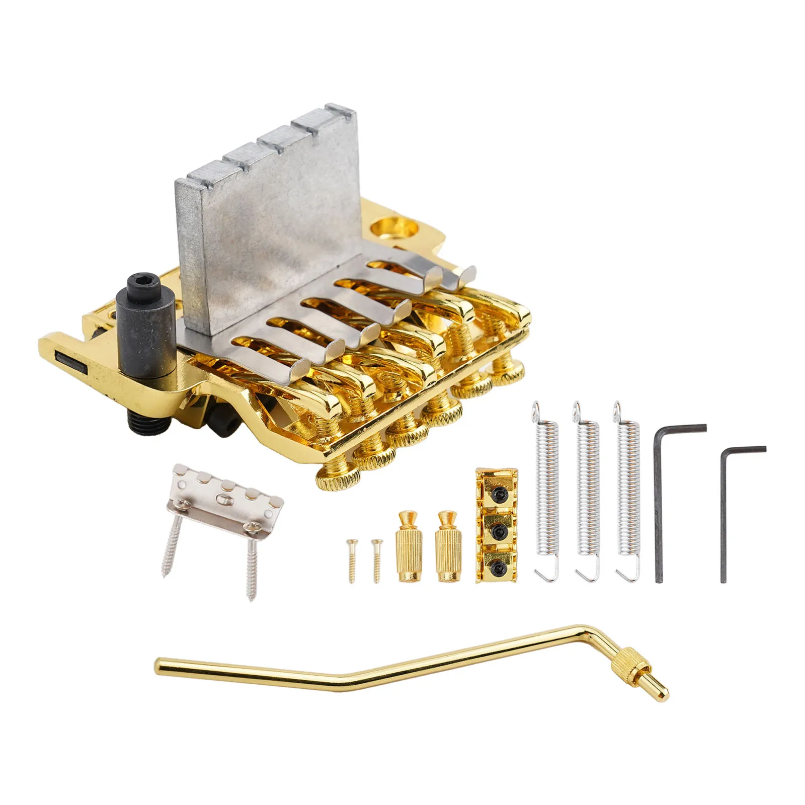 

Aesthetic Appeal Double Locking System Aftermarket Replacement Electric Guitars Locking Nut Tremolo Bridge Set