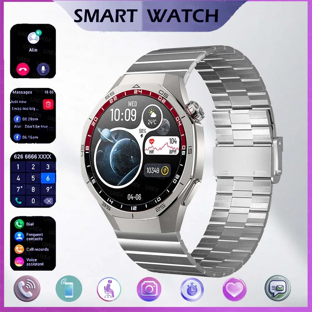 

1.52 HD 2026 New Smart Watches Men For Android Ios Screen GPS Motion Trajectory Heart Rate Bluetooth Call SmartWatch Waterproof