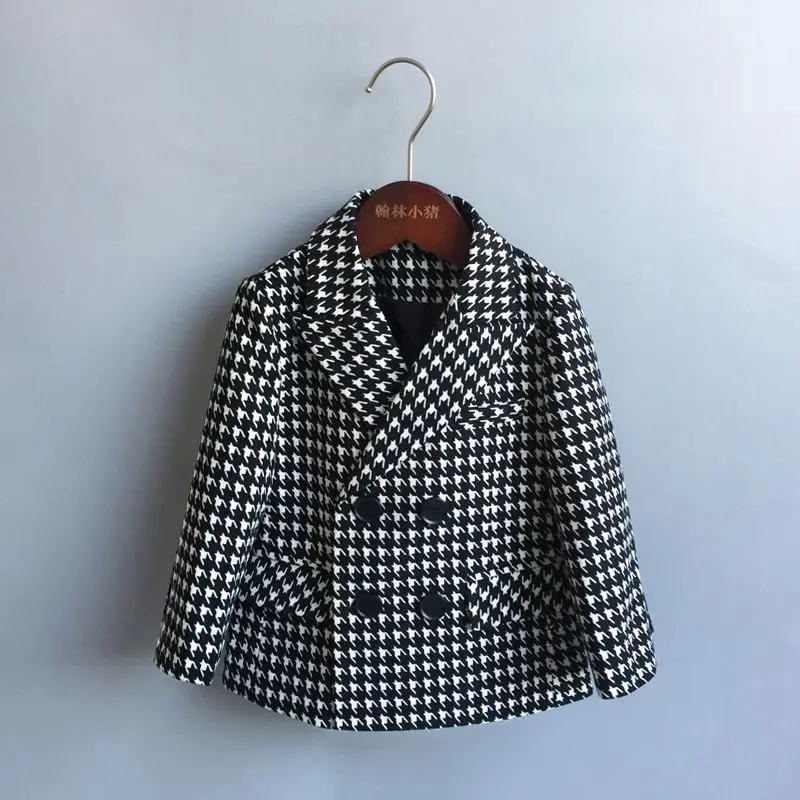 Boys British Style Suit Set Spring Autumn Fleece Casual Blazer Jacket Pants Formal Outfit For Kids Toddler