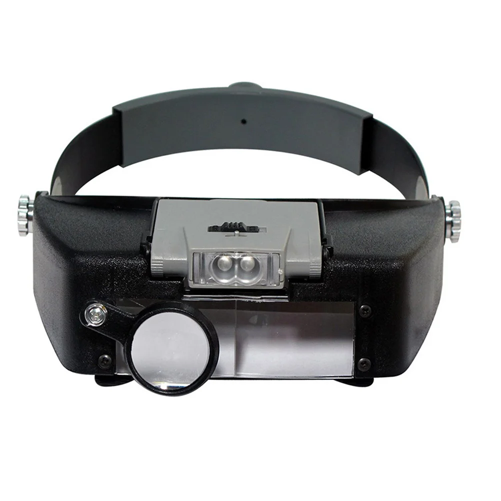 

Head Mounted Magnifier Type For Glasses Repair Lightweight Portable Adjustable Led Magnifying Tool Loupe Instrument