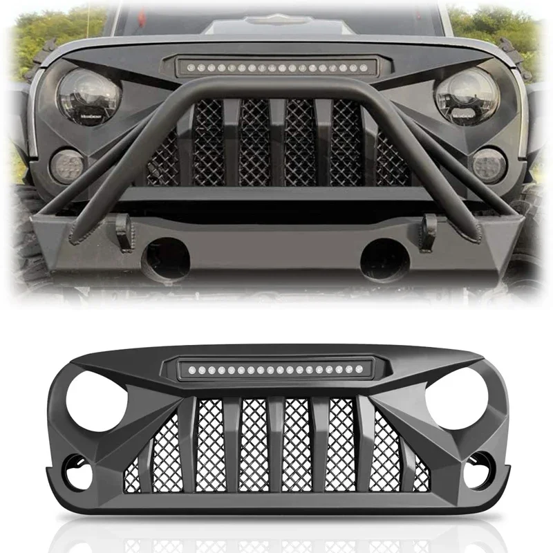 Spedking Hot Products ABS Material Front Car Grille 4x4 Offroad Accessories For JEEP WRANGLER JK 2013-2017 Car Grille