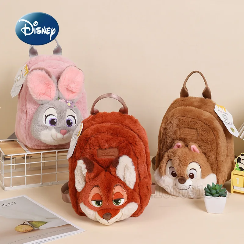 

Disney Original New Plush Doll Fashion Backpack Cartoon Cute Women's Mini Backpack Fashion Plush Doll Mini Backpack High Quality