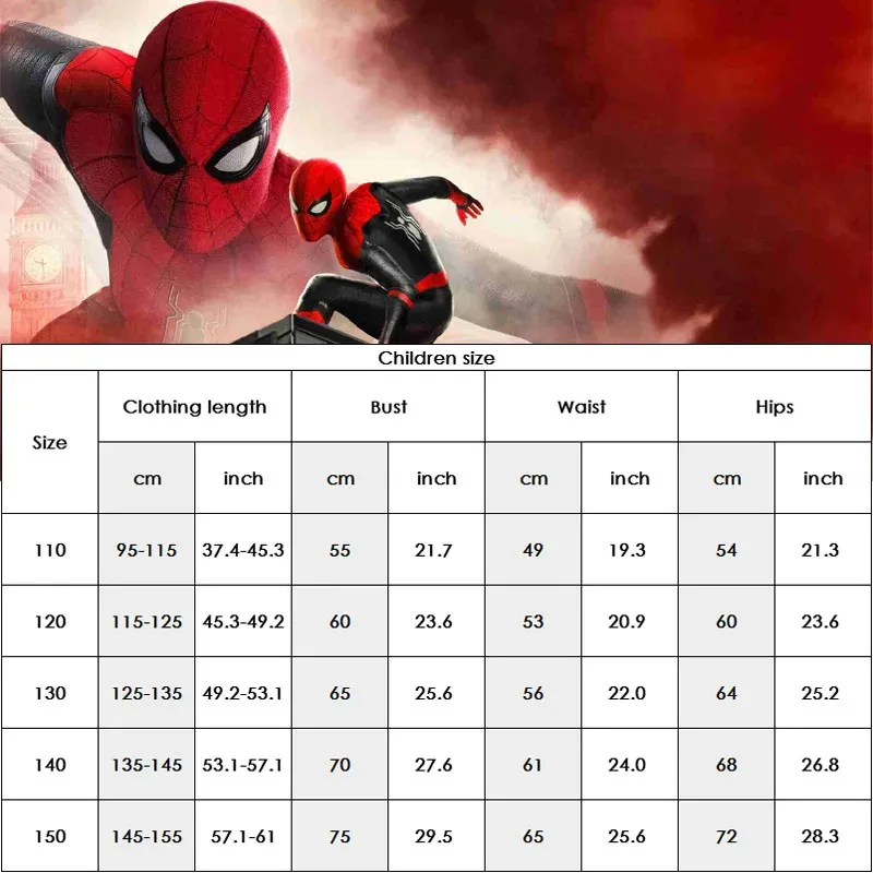 زي سبايدر مان للأطفال البطل الخارق بيتر باركر سبايدر مان بعيدًا عن المنزل أزياء تنكرية للأطفال من زنتاي للهالوين