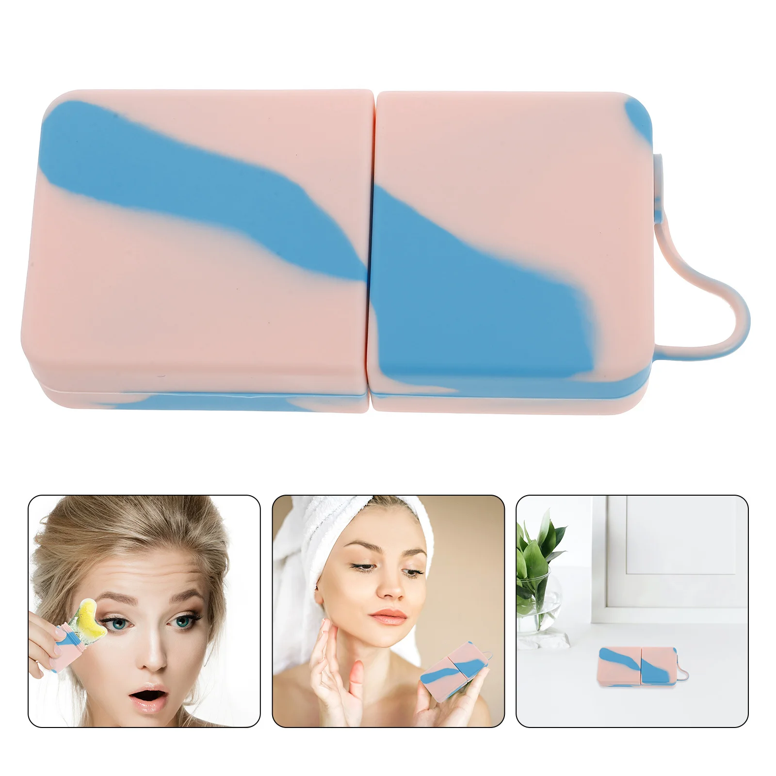 Facial Women Beauty Tool Soft Silicone For Face Eye Cooling Skincare Tool Portable For Skin Care Puffiness Relief Mini Ice