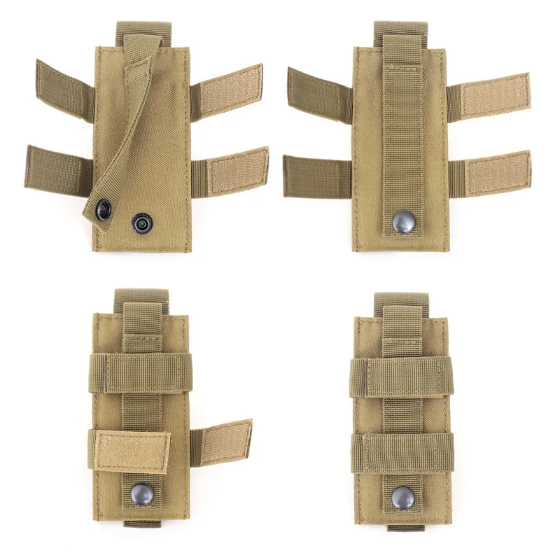 Tactical Magazine Pouch Single Mag Bag Molle Flashlight Pouch Torch Holder Case Outdoor Hunting Knife Holster