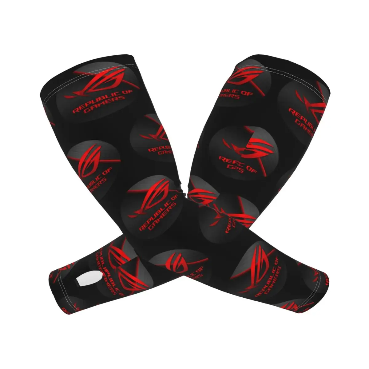 

Asus Rog Strix нарукавники для улицы, защита от солнца и ультрафиолета, летние ледяные шелковые велосипедные татуировки, рукава
