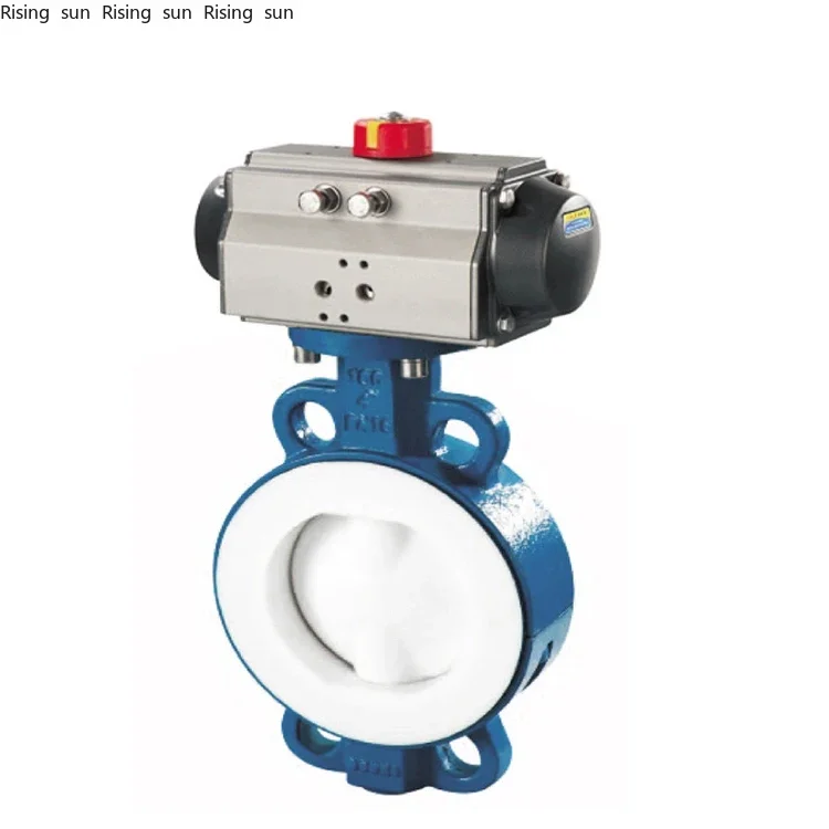 Pneumatic Actuator Ductile Iron Wafer PTFE Seat Pneumatic butterfly Valve