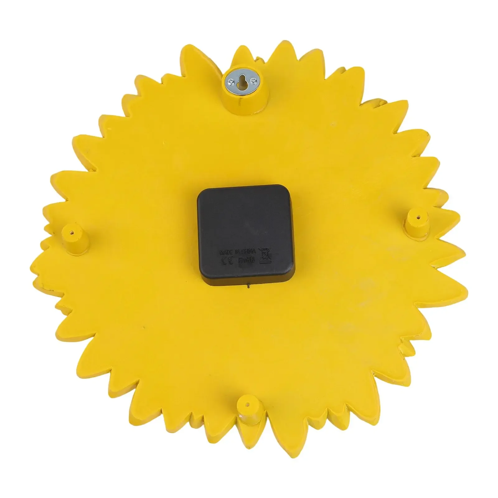 Home Decoration Sunflower Clock Dustproof Design Easy Hanging Design Modern Decor Resin Material Weatherproof Clock