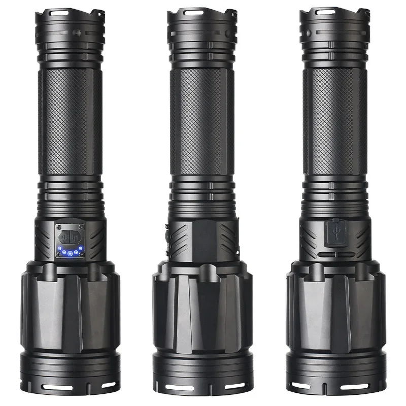Strong Light Long-distance Flashlight Multi-function High-power Outdoor Zoom Flashlight
