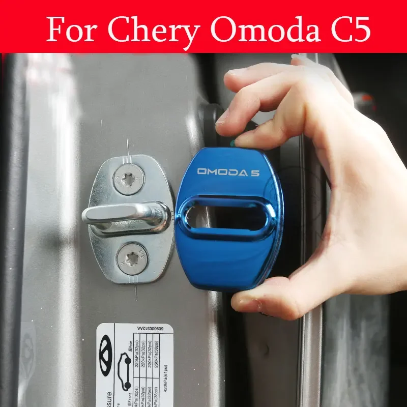 

Для Chery Omoda C5 5 FX крышка дверного замка автомобиля металлическая фотопленка из нержавеющей стали внутренняя отделка Антикоррозийные аксессуары 4 шт.