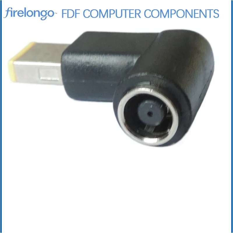 For Lenovo ThinkPad Round to Square Power Adapter Connector 90 Degree for X240 T440