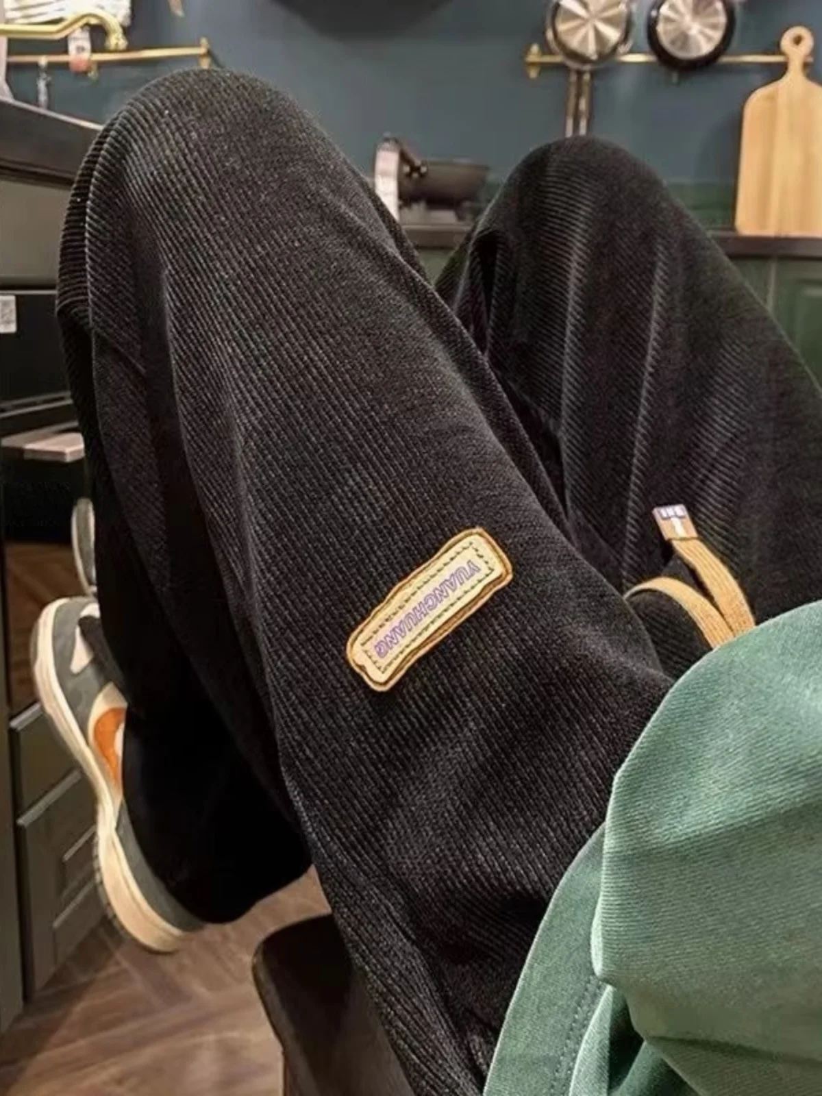 

Мужские повседневные брюки больших размеров прямого кроя, свободные, спортивные, зимние, модные, однотонные, молодежные, длинные