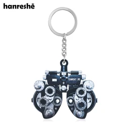 Hanreshe Acrylic Ophthalmometer Keychain Ophthalmology Medical Optometry Keyring Backpack Bag Accessories Gifts