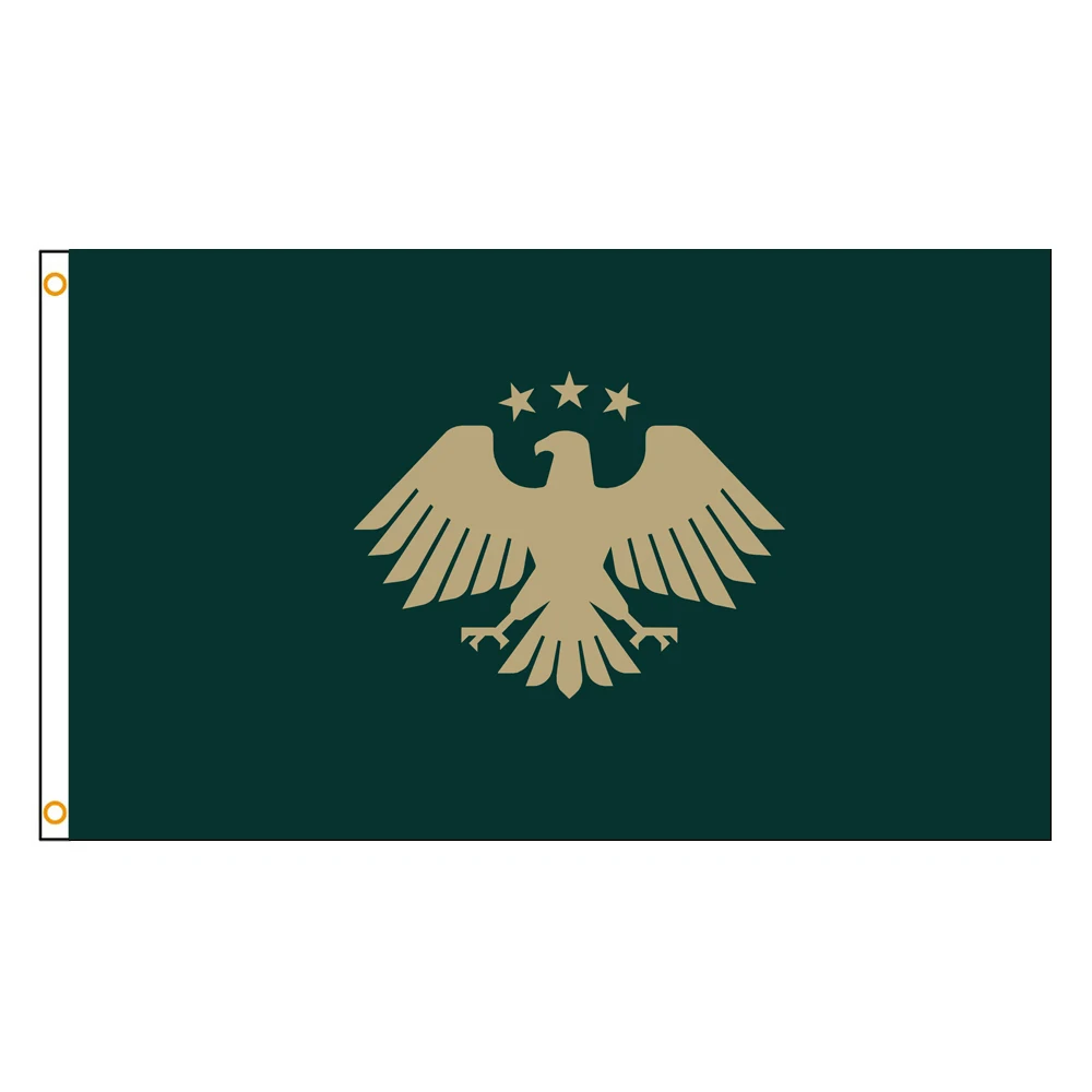 3x5 Ft Syrian Emblem Flag Vivid Color and Fade proof Flags Polyester with Brass Grommets 3 X 5 Ft