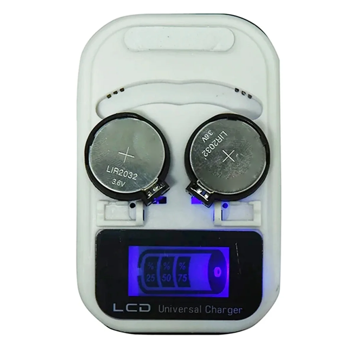 Intelligent Battery Charger LCD Lithium Button Battery Charging USB Rechargeable Multifunctional Battery Charger US Plug