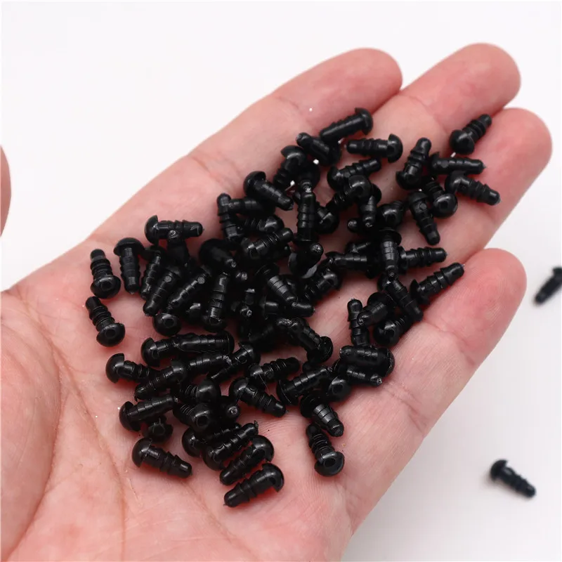6-18mm Black Plastic Eye For Craft Doll Decoration Accessories Safety Eyes Amigurumi For Toy Animal Eye Doll Toys 50/100pcs
