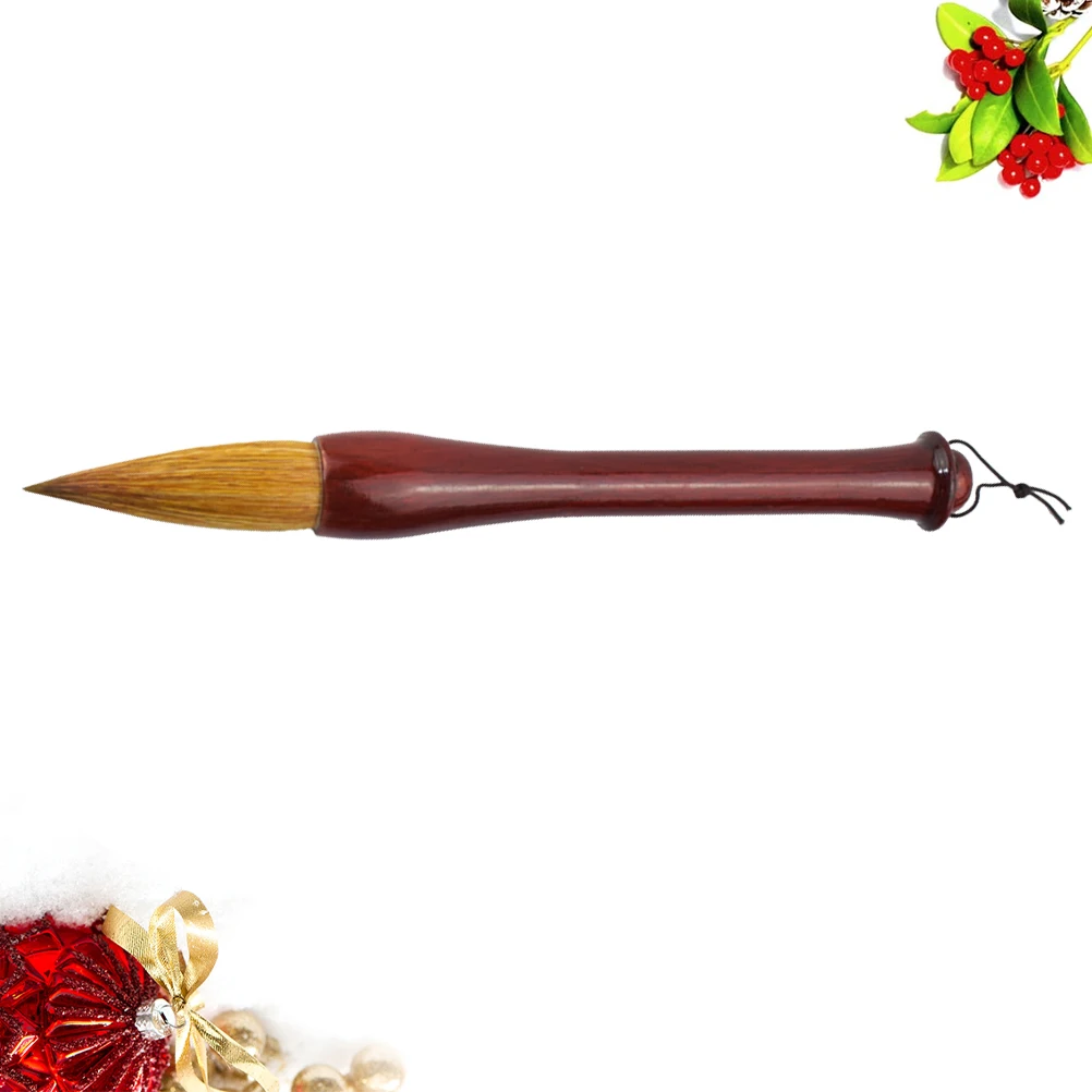 

24 Cm Hair Brush Traditional Writing Caligraphy Chinese Painting Drawing Wooden Wolf