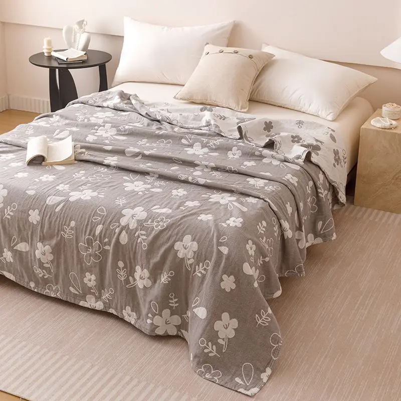 الصيف بطانية التبريد للسرير الملكة الملك الحجم 3 طبقة القطن لينة رمي بطانية ل الأريكة غطاء أريكة المفرش لحاف السرير