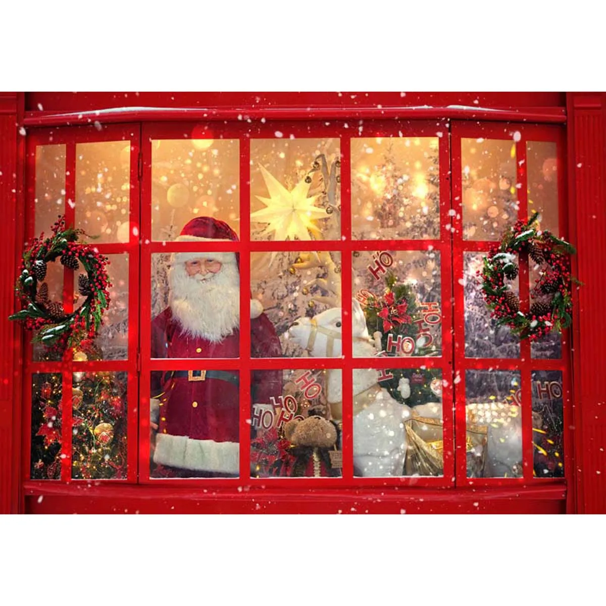 Allenjoy Christmas Store Santa Claus Photography Backdrop