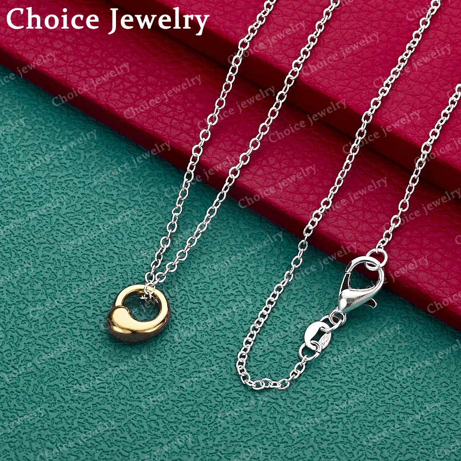 

Ожерелье-цепочка с подвеской в виде капли воды из стерлингового серебра 925 пробы для женщин и мужчин, модные ювелирные изделия, очаровательные свадебные аксессуары