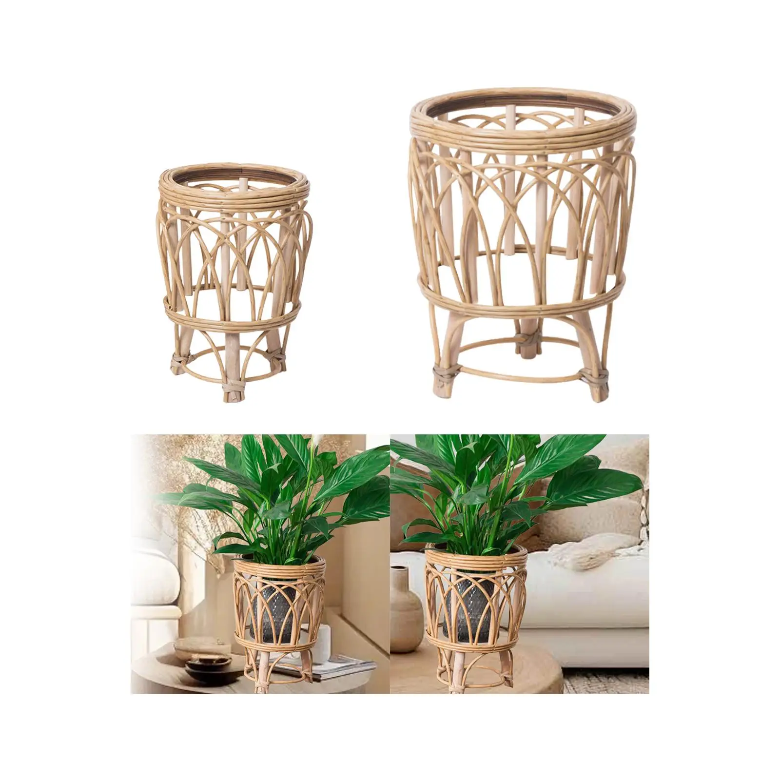 Plant Stand for Garden Decor Wooden Ornament Planter Shelves Plant Stand Shelf Rack for Balcony Indoor Patio Living Room Outdoor