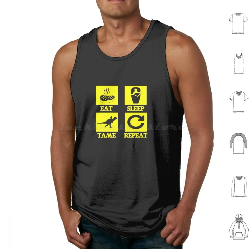 Ark Survival Evolved Tank Tops en coton imprimé Ark Ark Survival Evolved Gaming Dinosaur Game Survival Dinosaurs Steam Dino