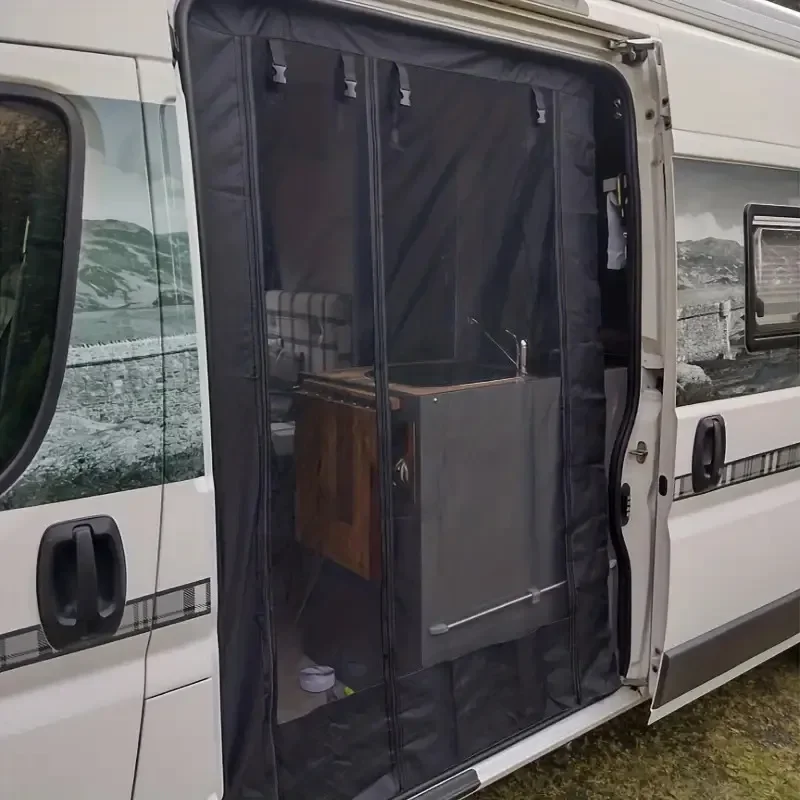 RV Door Curtain Anti-Mosquito/Fly Sunshade Curtain for Fiat Ducato/ for Peugeot Boxer/ Citroen Relay