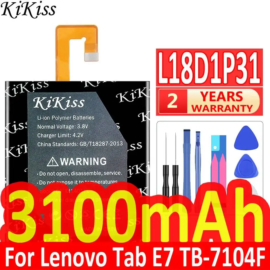 

Tablet Battery L18D1P31 3100mAh For Lenovo Tab E7 TB-7104F Environmentally Friendly