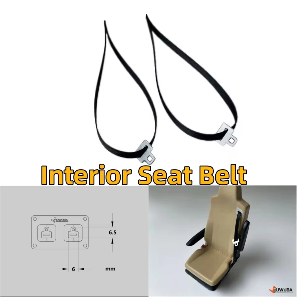 Cinturón de seguridad Interior de simulación Universal para Benz Tamiya Scania 770S Man Volvoo remolque volquete camión volquete modelo piezas