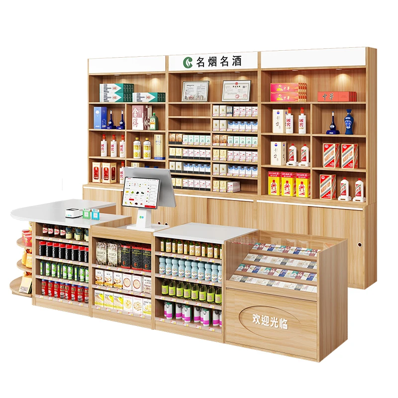 

Индивидуальный магазин табака и спирта, супермаркет, магазин Convenience, касса, комбинация шкафа для табака и спирта