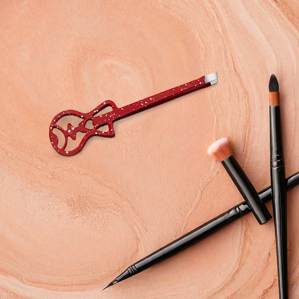 Pincettes d'extension de cils en acier inoxydable, ensemble d'outils pour faux-cils à pointe inclinée, applicateur de sourcils de voyage, 2 pièces