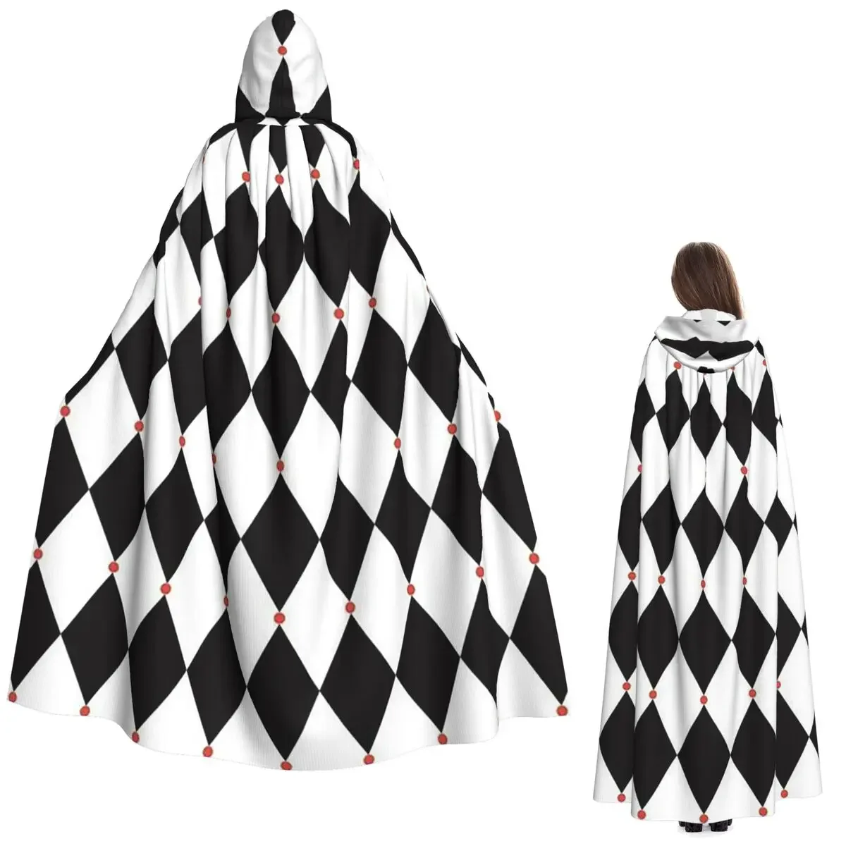 

Cloak Witch Medieval Costume Cosplay Cape HalloweenParty Adult Unisex