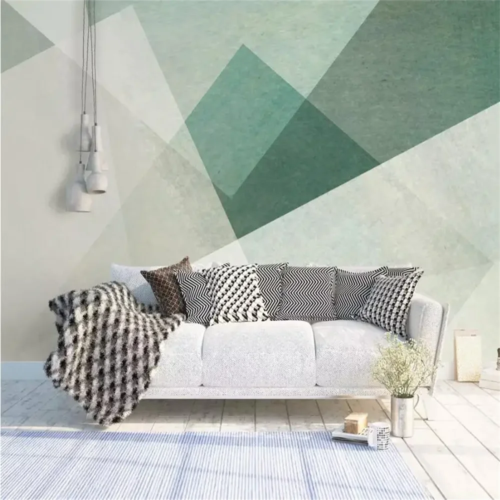 Custom Murals Wallpaper for Wall Painting wallpapers for Living Room Bedroom home decor Abstract geometry photo Mural Wall paper