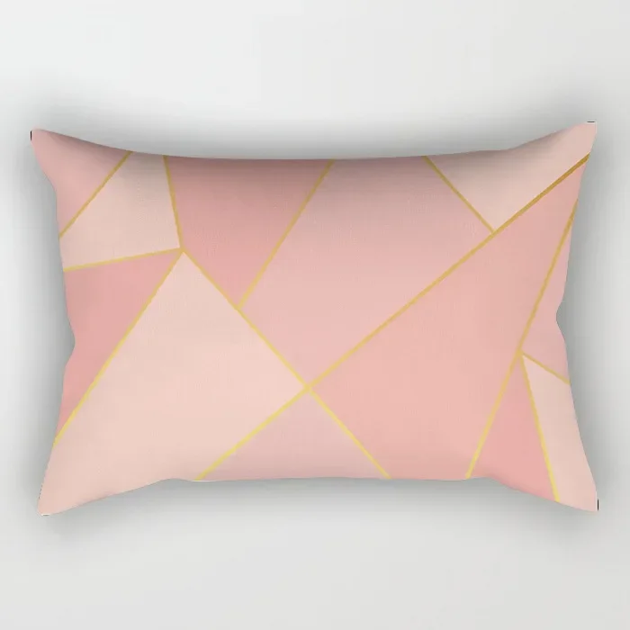 Nordic Pink Simple Style Ins Style Pillow Cover 30x50cm 40x60cm/12x20in 16x24in Office Living Room Lumbar Cushion Cover
